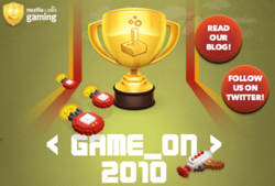 Страница конкурса Game On 2010