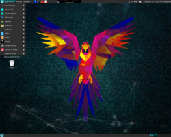 Рабочий стол Linux-дистрибутива Parrot Security