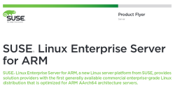 Из брошюры SUSE Linux Enterprise Server for ARM
