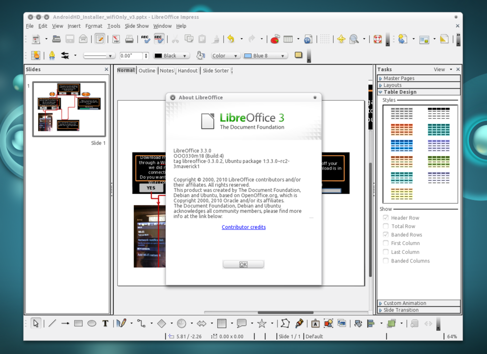 LibreOffice 3.3 — первый стабильный релиз нового офиса — Новости (nixp.ru)