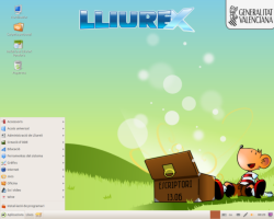 Скриншот новой версии дистрибутива Lliurex