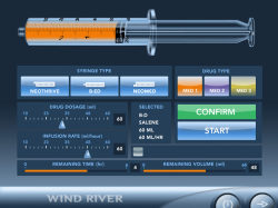 Интерфейс медицинского приложения для Wind River Linux