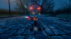 Обновлённая к Хеллоуину трасса в SuperTuxKart 0.9.3 Обновлённая к Хеллоуину трасса в SuperTuxKart 0.9.3