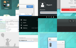 Фрагменты обновленных элементов интерфейса в GNOME 3.12 Фрагменты обновленных элементов интерфейса в GNOME 3.12