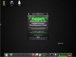 Рабочий стол E17 в openSUSE 12.3