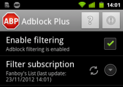 Adblock Plus 1.0 for Android