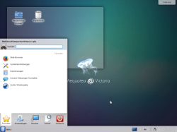 Рабочий стол KDE в Tanglu 1.0 Beta 2