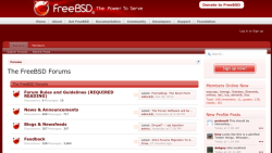 Внешний вид форумов FreeBSD