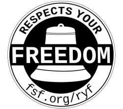 Эмблема сертификации оборудования Respect Your Freedom 