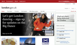 Фрагмент нового сайта london.gov.uk