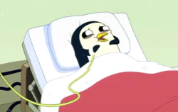 Заболевший пингвин
