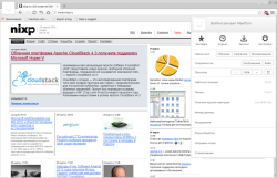 Maxthon для Linux на примере nixp.ru с диалогом настроек