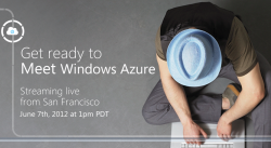 Реклама Meet Windows Azure