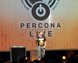 Петр Зайцев на Percona Live 2016 Петр Зайцев на Percona Live 2016