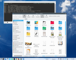 Рабочий стол KDE в NuTyX GNU/Linux