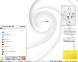 Рабочий стол с KDE в AgiliaLinux