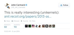 Джон Кармак высказался про Unikernels в Mirage OS
