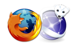 Логотипы Firefox и Iceweasel
