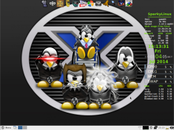 Скриншот рабочего стола SparkyLinux 3.4 «GameOver»