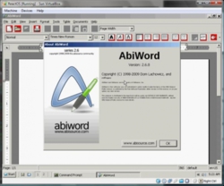 AbiWord 2.6 в ReactOS 0.3.9