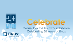 Баннер LF, посвященный 20-летию Linux
