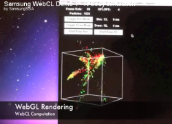 Кадр из ролика Samsung с демонстрацией WebCL