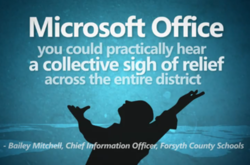 Кадр из рекламного ролика Microsoft