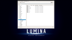 Рабочий стол Lumina Desktop 1.3 и файловый менеджер Insight
