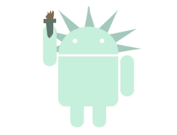 Android в образе Статуи Свободы. Автор: Bixby