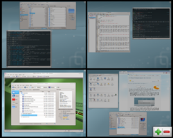 Виртуальные рабочие столы в KDE 4.5
