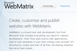 Фрагмент страницы про Microsoft WebMatrix