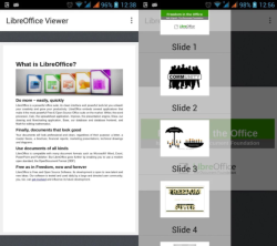 Интерфейс LibreOffice Viewer для Android