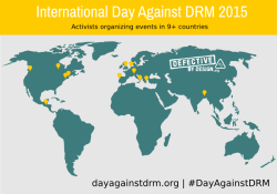 Карта мероприятий в рамках акции #DayAgainstDRM