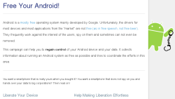 FSFE: Освободите свой Android!