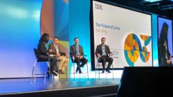 Обсуждение будущего Linux на конференции IBM Enterprise (крайний справа — Патрик Сэлнер)