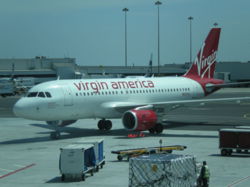 Airbus A319, представитель флота Virgin America