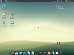 Рабочий стол KDE в Calculate Linux Desktop