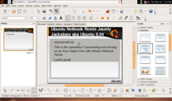 OpenOffice в Ubuntu Netbook Remix