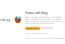 Фрагмент сайта Firefox with Bing