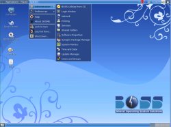 Скриншот дистрибутива Boss Linux