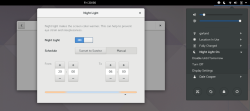 Night Light в GNOME 3.24 Night Light в GNOME 3.24