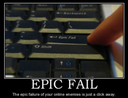 Демотиватор на тему Epic Fail