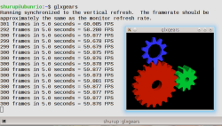 Утилита Mesa glxgears