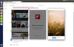 Android-приложения IMDB, Flipboard и Twitter на Ubuntu