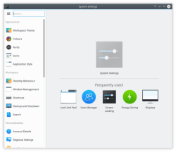 Интерфейс System Settings в KDE Plasma 5.11