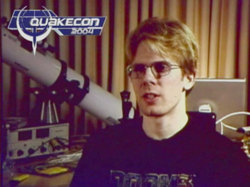 Джон Кармак на QuakeCon 2004