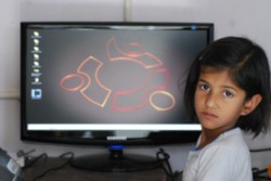 Индийская девочка и Ubuntu Linux Индийская девочка и Ubuntu Linux