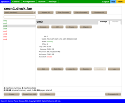Web-панель Openvirt