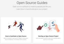 Фрагмент сайта Open Source Guides от GitHub