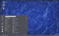 Рабочий стол Cinnamon 2.6 в Fedora 23